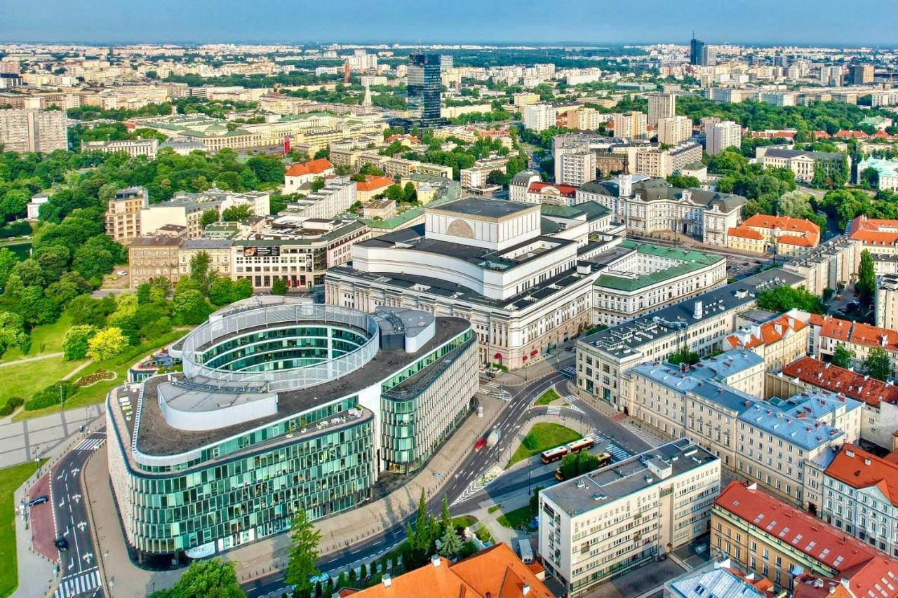 Ferienwohnung Gold 2 King Size Bed, Metro X2 Free Wifi, 50'Tv Netflix, Hbo, Appletv+ Warschau Exterior foto